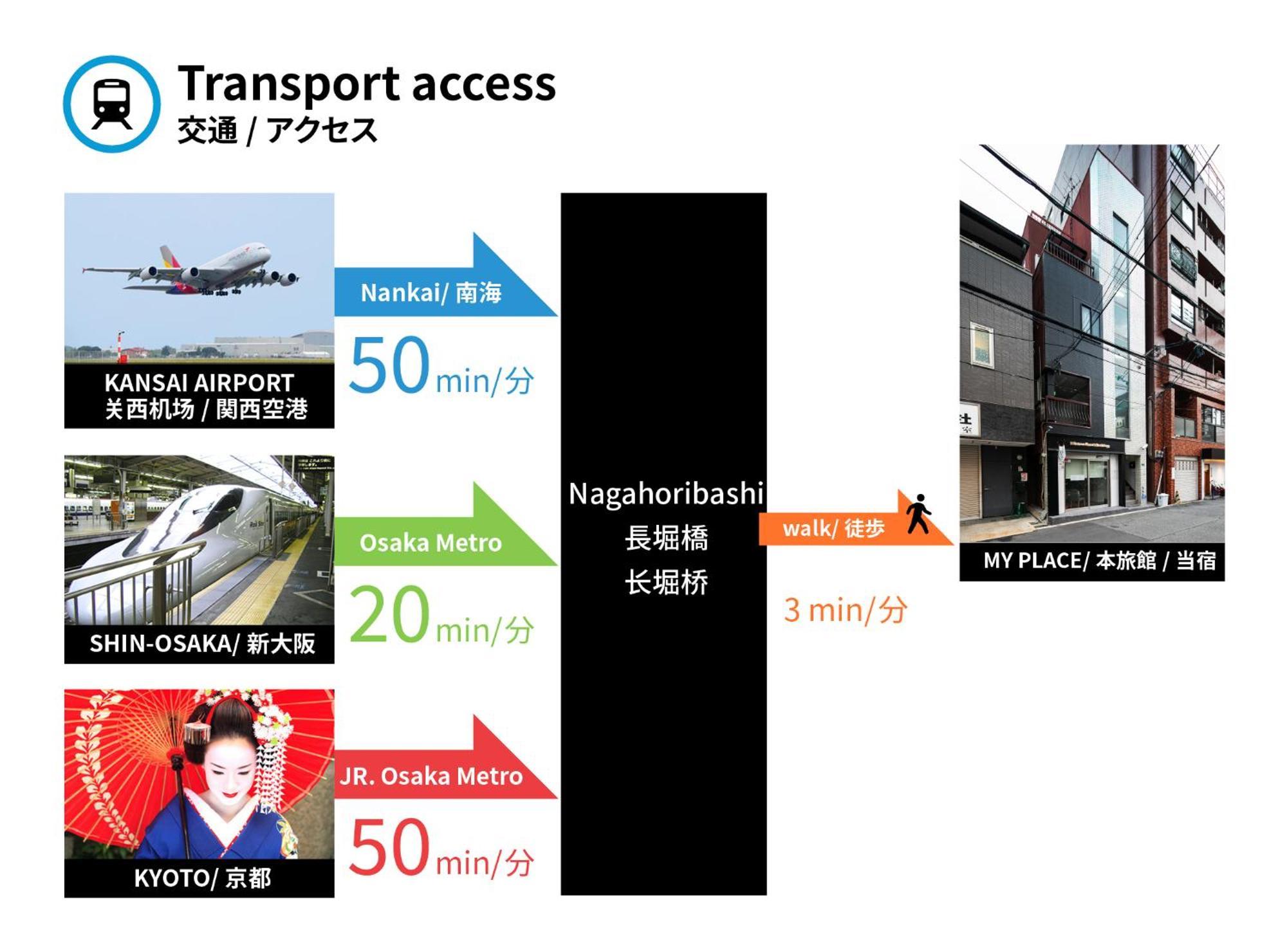 Sitsurae Osaka Shinsaibashi公寓 外观 照片